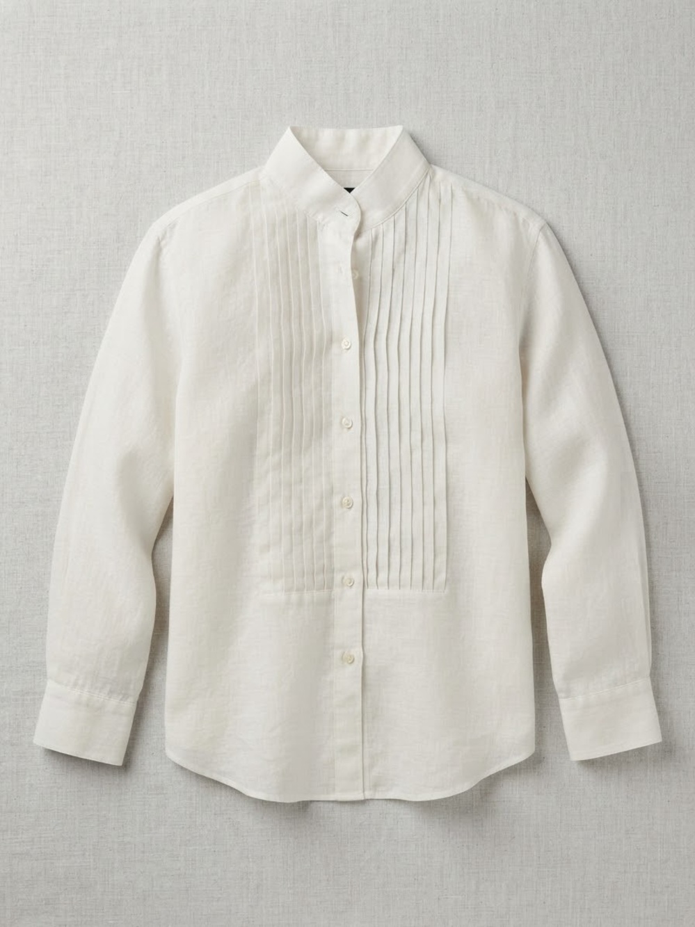 Hawes & Curtis London White Linen Button Down
